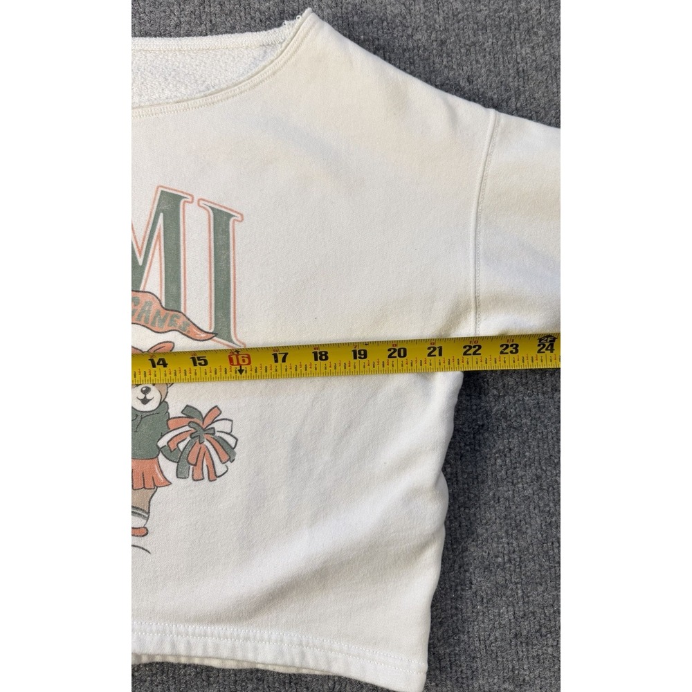 Hollister Blue 84 Miami Hurricanes Cheerleader Bears Cropped Sweatshirt XXS - Picture 4 of 7